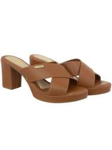 Women Heeled Sandals - 駝色 - 查看 4