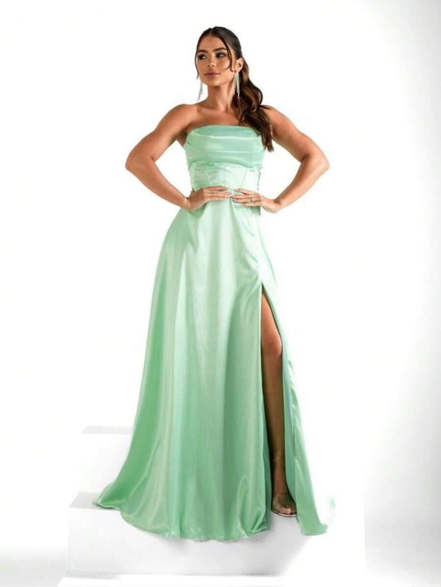 Bridesmaid Dresses - Green - View 1