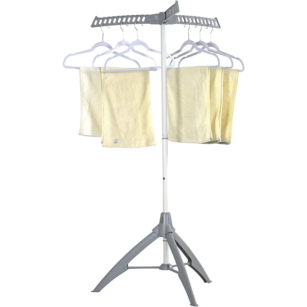 JOESTAR Collapsible Clothes Drying Rack, Portable Garment Racks Indoor, Foldable Standing Laundry Racks For Drying Clothes, Tripod Stand, Hangaway Garment Rack, Steamer Hanger Stand Halloween Decorations Halloween Costumes Autumn Decor Festival Decor - Silver - View 1