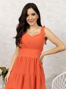 Women Skirts - 橘色 - 查看 3