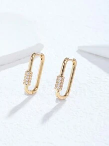 1 đôi Bông tai hình chữ C Zirconia đơn giản, khí quyển, thanh lịch, sang trọng, đáng yêu, sáng bóng dành cho phụ nữ và trẻ em gái. Thích hợp cho mùa tốt nghiệp, kỳ nghỉ, tiệc bãi biển, tụ tập, đám cưới, phù dâu, sinh nhật, cầu hôn, cặp đôi, ngày nhà giáo, ngày của mẹ, ngày lễ tình nhân, lễ hội nữ thần, quà tặng - Vàng - Xem 13