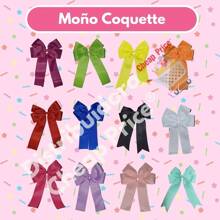 12 Coquette Ribbon Bows Fashion Bow Clip. Trend. Picky - Multicolor - View 2