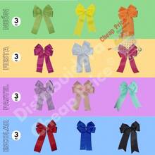 12 Coquette Ribbon Bows Fashion Bow Clip. Trend. Picky - Multicolor - View 7