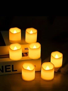 1pc / 24pcs LED Wave Electronic Candle Lights, Battery Driven, Safe AndLED Flameless Candle Lights, For HolidayDecoration, Party, Bar, Wedding Decoration, Marriage Proposal, Family Gathering, Karaoke, Cafe, Indoor And Outdoor - Warm Color - View 5