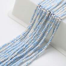 1串0.4cm雙色圓形玻璃仿珍珠夾線珠,diy手鍊、項鍊製作 - 雙色光珠 - 查看 15