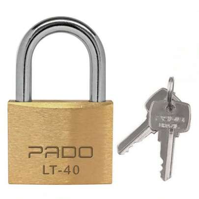 Cadeado Pado Lt 40mm 2 Chaves Não Enferruja Resistente Latão