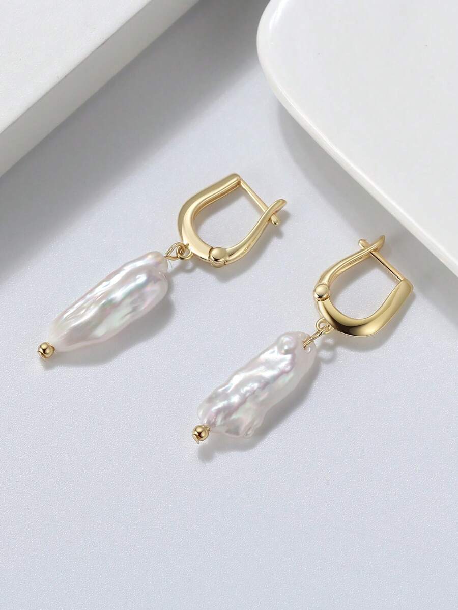 1 đôi Thực tế Có giáo dục Nước mát Baroque Ngọc trai Thả hoa tai Hình dạng đặc biệt Trân châu 925 sterling bạc Xỏ lỗ tai Cái móc Hoa tai NỮ Thanh lịch Tuyệt đẹp Đồ trang sức Qủa tặng Đối với Sinh nhật Ngày lễ tình nhân Lễ cưới Lễ đính hôn & Hằng ngày Mặc Lễ cưới Đồ trang sức Trang sức cô dâu