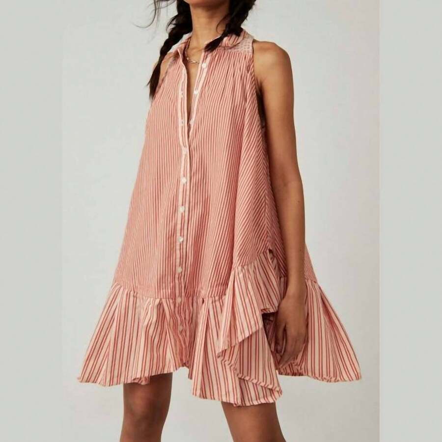 Free People Be Real 铁锈色迷你连衣裙 - 鐵鏽組合 - 查看 1