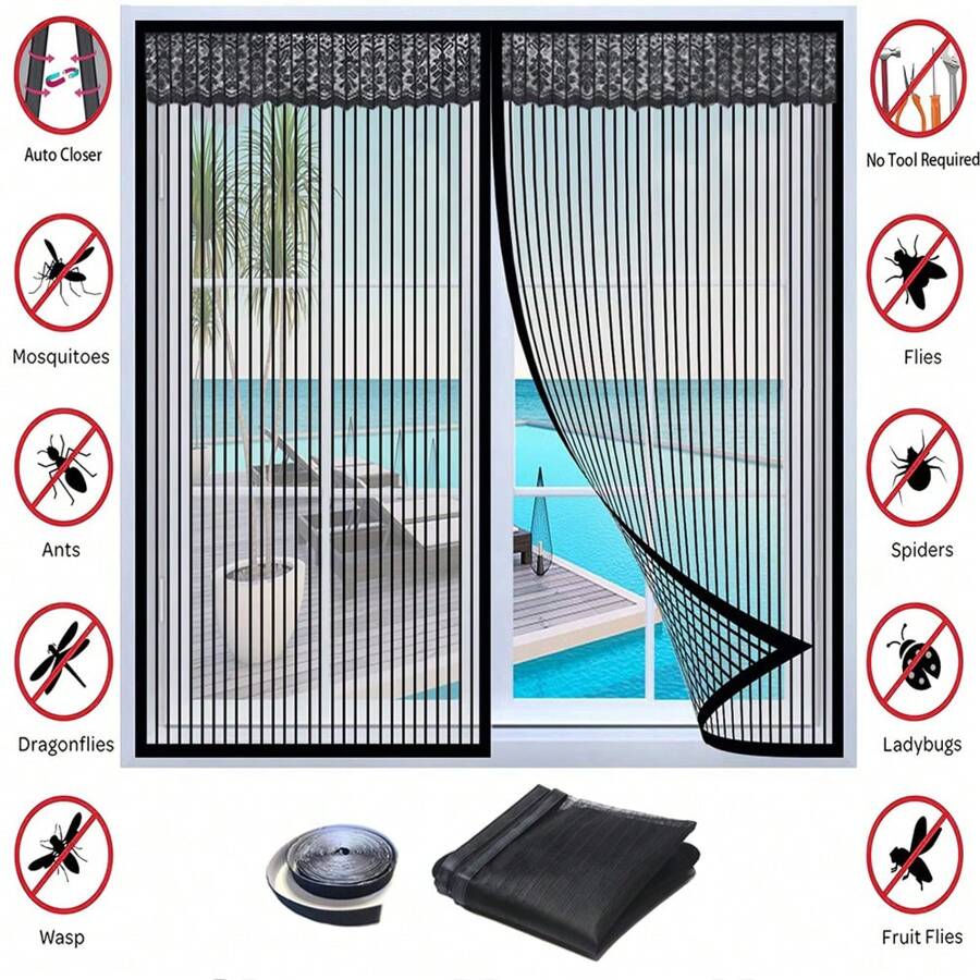 Window Screen, Screen Door Mesh Window Screen Curtain