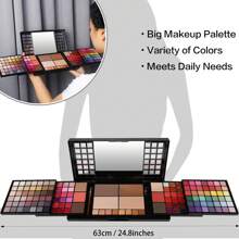 UCANBE All In One Makeup Kit, Makeup Kit For Women Full Kit, Make Up Valentine's Day Gift Set For Teen Girls- Eyeshadow Palette,Lip Gloss,Concealer,Highlighter,Blush,Eyeliner,Brow Powder & Contour - 彩色 - 查看 5