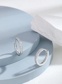 1 đôi Bông tai hình chữ C Zirconia đơn giản, khí quyển, thanh lịch, sang trọng, đáng yêu, sáng bóng dành cho phụ nữ và trẻ em gái. Thích hợp cho mùa tốt nghiệp, kỳ nghỉ, tiệc bãi biển, tụ tập, đám cưới, phù dâu, sinh nhật, cầu hôn, cặp đôi, ngày nhà giáo, ngày của mẹ, ngày lễ tình nhân, lễ hội nữ thần, quà tặng - Vàng - Xem 7