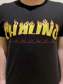 Camiseta Chalino Fire - Negro - Ver 1