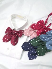 pooting bear 1 Miếng Của phụ nữ Dệt Phong cách học viên Con thỏ Tai Chấm bi Nơ thắt , Thích hợp Để Trang Trí Hàng Ngày , JK Phù hợp - Nhiều màu - Xem 3