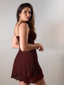 Eatifa Plus Size Nightgowns & Sleepshirts - Dusty Pink - View 2