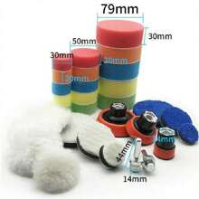 29X Buffing Pad Polishing Mop For Car Wheel Buffer Polisher Kit Drill Attachment - Multicolor - View 5