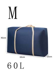 1入旅行托特包，行李收納袋手提包，可折疊式大容量拉鍊手提旅行袋，輕便堅固加固式S、M、L三種尺寸的收納袋，返校季/搬家/校園宿舍必備，最佳禮物，學校用品 - 藏蓝色 - 查看 5