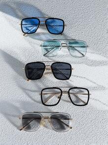 Men's High Cold Sexy Abstinence Style Handsome Cool Classic Fashion Glasses Suitable For Outdoor Traveling Beach Vacation Use Elegant Shades Accessories Beach Accessories Glasses Shades Looks Street Style And Suit For Sweater Jacket Sweatshirt Hoodie Leather Pants And Cargo Pants For Summer Beach Vacation,Outdoor,Travel - Multicolor - View 8