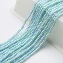 1串0.4cm雙色圓形玻璃仿珍珠夾線珠,diy手鍊、項鍊製作 - 雙色光珠 - 查看 27