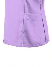 Scrub Tops - Lilac Purple - View 4