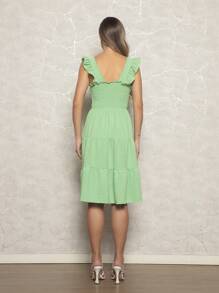 Women Dresses - Màu xanh chanh - Xem 3