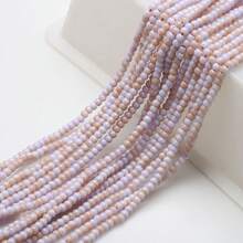 1串0.4cm雙色圓形玻璃仿珍珠夾線珠,diy手鍊、項鍊製作 - 雙色光珠 - 查看 16