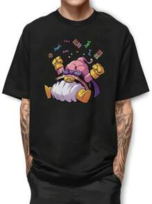 Men T-Shirts - 黑色 - 查看 1