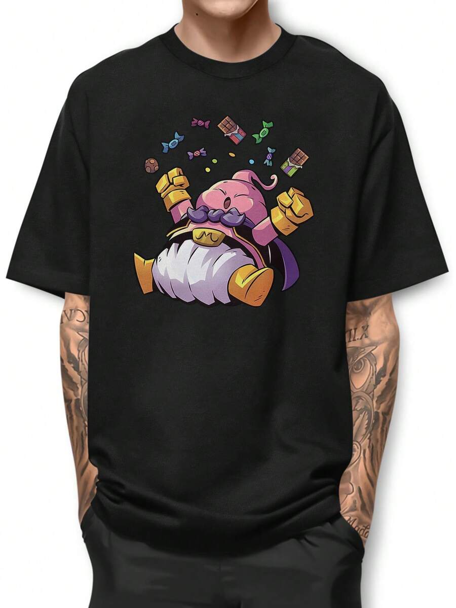 Men T-Shirts - 黑色 - 查看 1