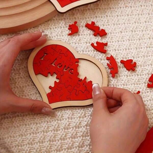 Valentine's Day Gift Wooden Puzzle I Love You For Husband And Wife, Boyfriend And Girlfriend Anniversary Gift Wedding Decor DIY Decor Room Decoration,Sister Puzzle Pieces,Puzzel,1000 Pieces Puzzles