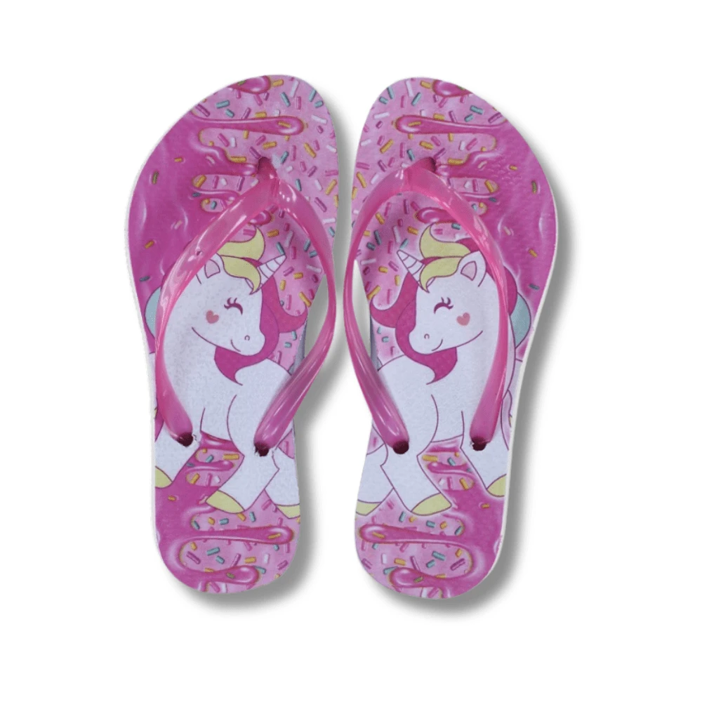 Kids Fashion Slippers - 玫紅色 - 查看 1