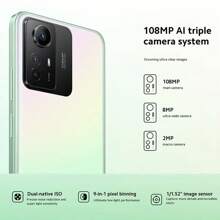 Xiaomi 全球版小米紅米note 12s附原裝33w Eu充電器8gb 256gb Helio G96 108mp相機 90hz 6.43英寸amoled Dotdisplay 33w快充5000mah - 綠色 - 查看 4