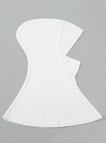 3 pièces Ensemble mode femme de couleur unie : Bonnet élastique pour sous-foulard, foulard de cou hijab, foulard de tête compatible avec l'abaya, pour usage quotidien