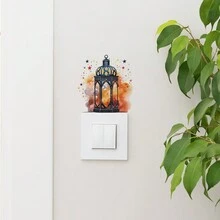 1 Miếng Trang trí lễ hội Màu nước Hình ngôi sao Đèn lồng Nhãn dán Chuyển đổi - Nhiều màu - Xem 5