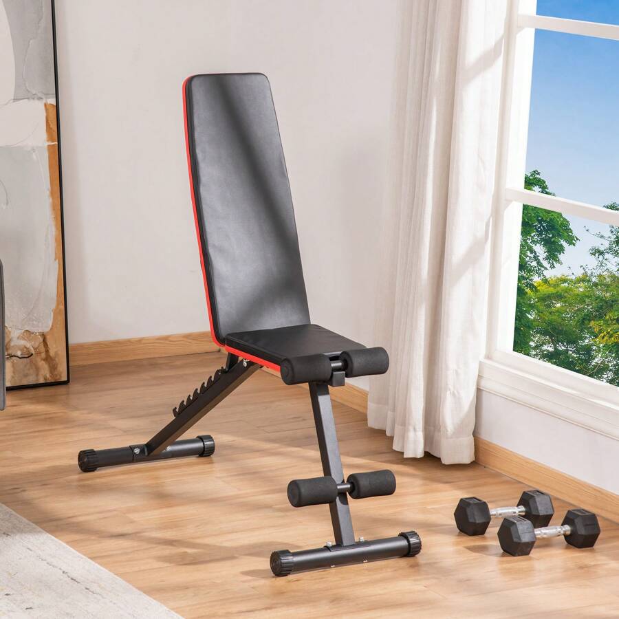 HOMCOM Sit Up Benches - 黑色 - 查看 1