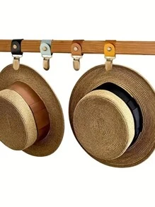 Đúng mốt Đơn giản Mũ Kẹp , Nhẹ Và Có thể mang đi Mũ , Ô dù , Kẹp túi , Đi làm Và Ngoài trời Thiết yếu Mặt hàng Dây buộc Khóa dây đeo - màu nâu - Xem 3