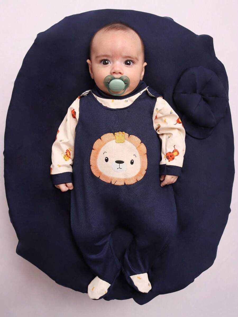 Baby Boys Jumpsuits - Màu xanh hải quân - Xem 1