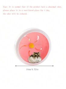 1pc Easy-To-Install Hamster Cage Running Wheel, 14cm Silent Spinner, Random Color - Multicolor - View 2