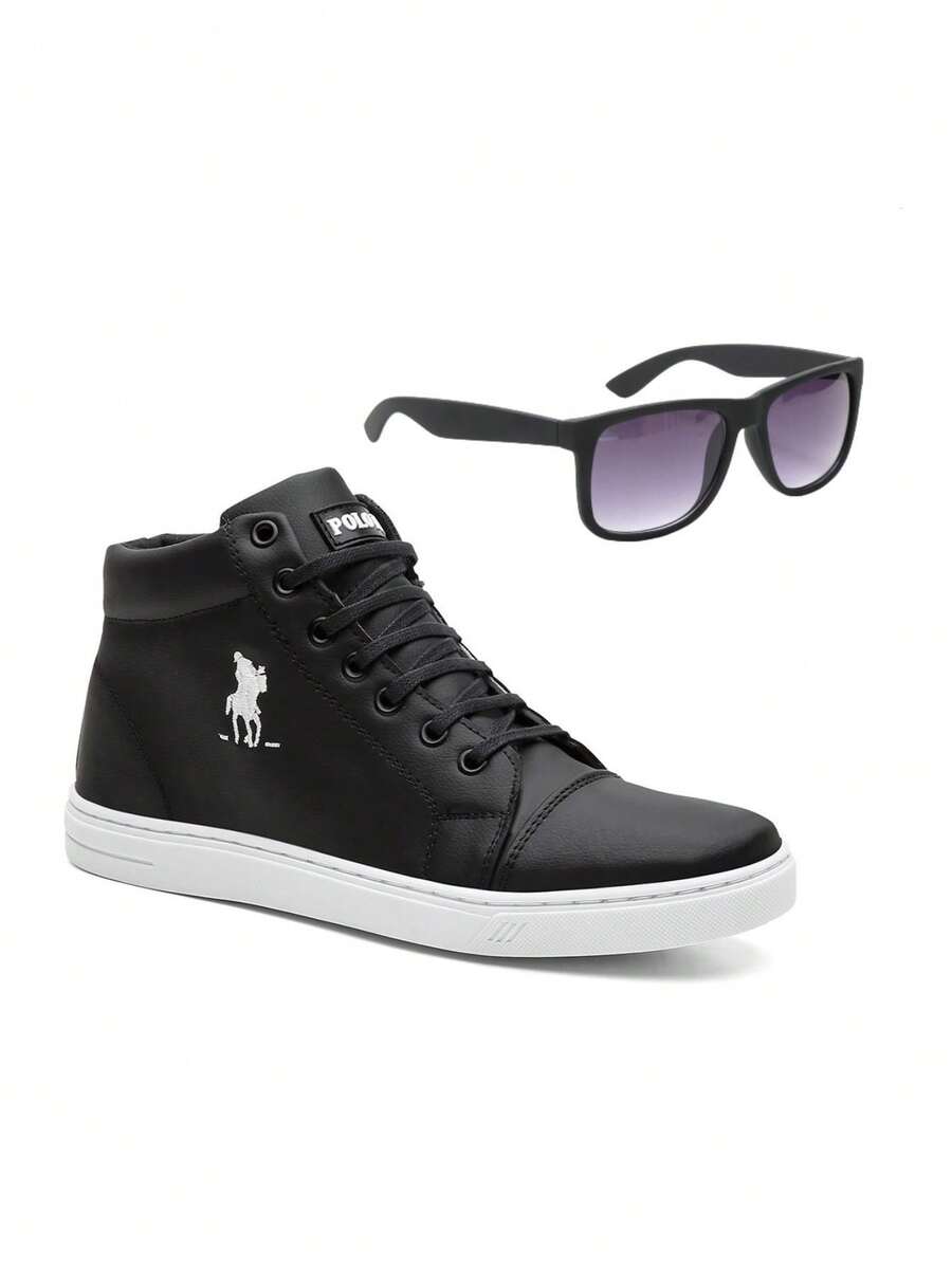 Men Sneakers - Đen và trắng - Xem 1