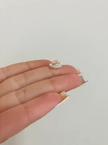 Stud Earrings - 銀色 - 查看 2
