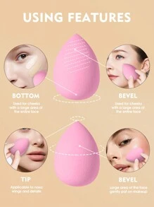 20 Peças Conjunto de Pincéis de Maquiagem + 1 Peça Suporte para Pincéis de Maquiagem + 6 Peças Esponjas de Pó de Maquiagem + 5 Peças Esponjas de Maquiagem Facial + 1 Peça Ferramenta de Limpeza de Pincéis de Maquiagem, Para Limpar Pincéis de Maquiagem. O Conjunto Inclui: Conjunto de Pincéis de Maquiagem, Conjunto de Pincéis de Maquiagem, Conjunto de Pincéis de Maquiagem, Conjunto Completo de Ferramentas de Maquiagem, Conjunto de Pincéis de Maquiagem, Conjunto Completo de Ferramentas de Maquiagem, Conjunto de Pincéis de Maquiagem, Conjunto de Presente de Pincéis de Maquiagem. - Rosa Bebê - Visão 6