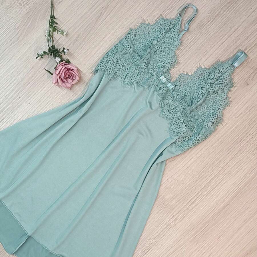 Women Nightgowns & Sleepshirts - 綠色 - 查看 1