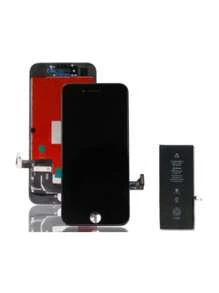 Mobile Phone LCD Screens - Black Screen + Battery - View 1