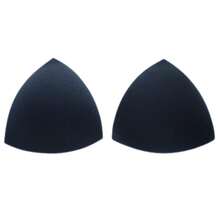 Esponja Almohadilla Removible Inserto Para Brasier Top Traje de Baño Set 3 Pares - Negro - Ver 2