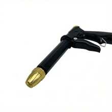 1 件升級高壓水槍便攜式水管噴嘴噴霧、可調式花園軟管噴嘴噴霧洗車和寵物清潔工具 - 黑色 - 查看 10