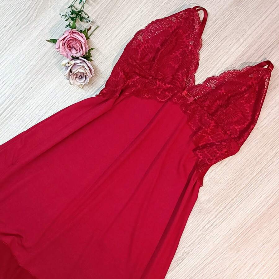 Women Nightgowns & Sleepshirts - 紅色 - 查看 1