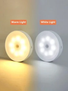 USB Rechargeable Motion Sensor Night Light, Magnetic Cupboard Lamp, Wardrobe, Hallway, Bedside LED Light - White - View 4