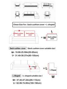1 Pieza Cubierta Elástica Para Sofá, Cubre De Sofá De Tela De Seda Con Estilo Bohemio Y Ruralpara Decoración Del Hogar, Antipolvo, Antisratch, Universal Para Las Cuatro Estaciones