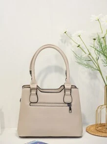 Women Top Handle Bags - 米色 - 查看 3