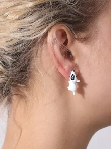 1 đôi Mùa Xuân Mùa hè Hàng mới đến Phim hoạt hình dễ thương Thiết kế Động vật Hoa tai acrylic Đối với phụ nữ , Phong cách đường phố - Nhiều màu - Xem 18