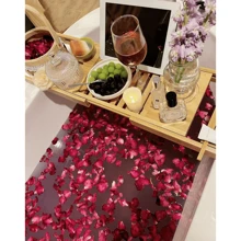 Natural Dried Real Rose Petals, Romantic Decoration For Wedding, Birthday, Proposal, Bathing, Foot Bath, Hot Springs, SPA, Milk Bath Ritual Gifts Graduation