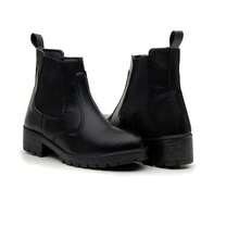 Women Mid-Calf Boots - 黑色 - 查看 3